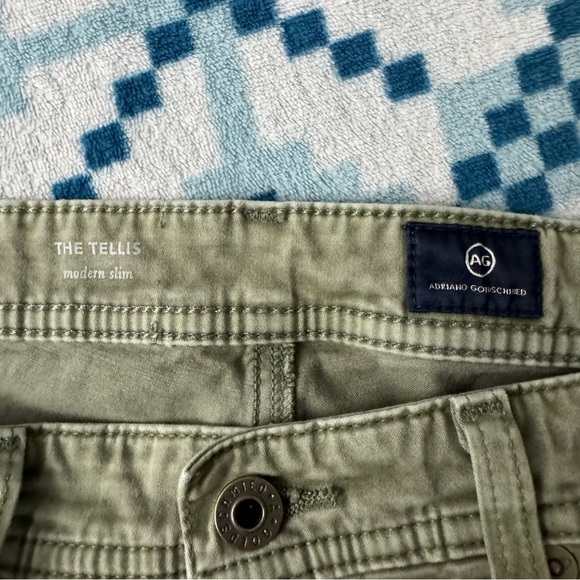 AG Adriano Goldschmied Men’s The Tellis Modern Slim Pants in‎ Green Size 32 x 34 - Picture 4 of 8